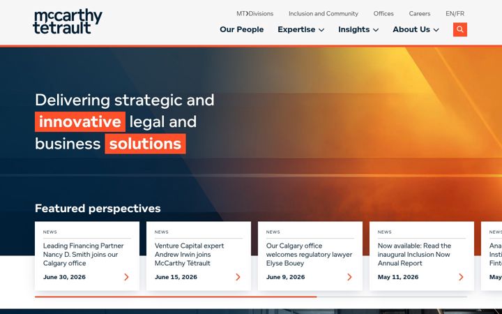 Screenshot of mccarthy.ca