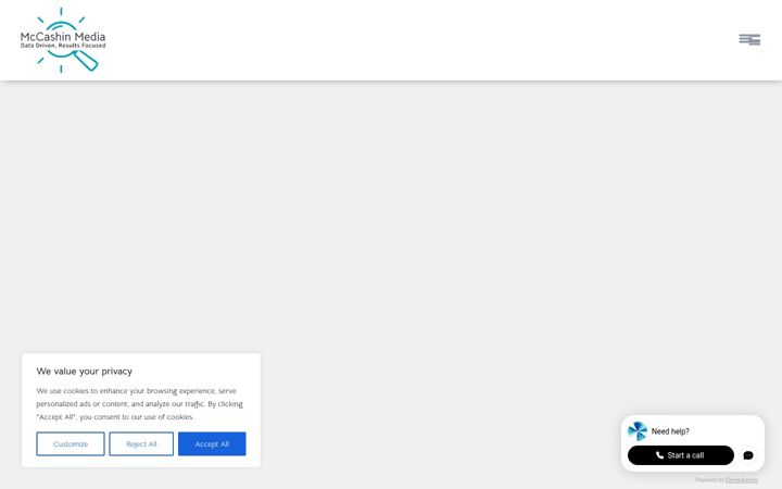 Screenshot of mccashinmedia.com