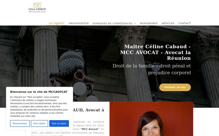 Screenshot of mccavocat.com