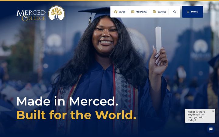 Screenshot of mccd.edu
