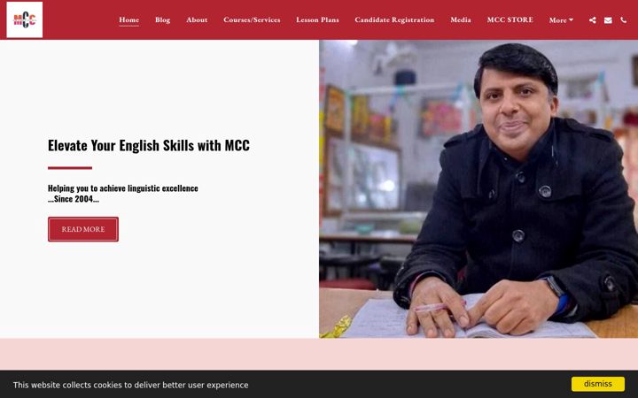 Screenshot of mccenglishworld.com