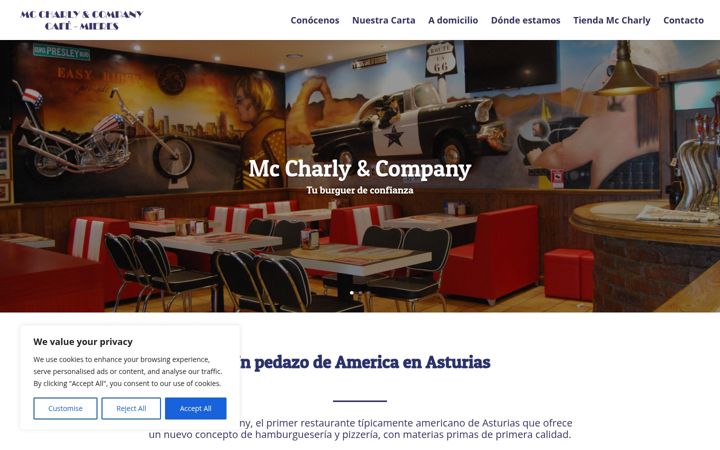 Screenshot of mccharlycompany.com