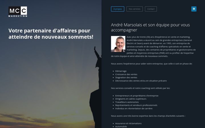 Screenshot of mccmarketing.com
