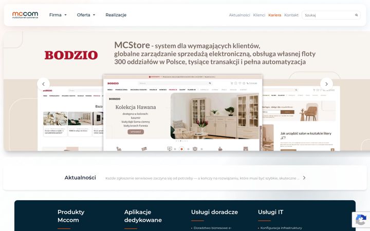 Screenshot von mccom.pl