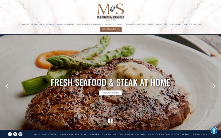 Screenshot di mccormickandschmicks.com