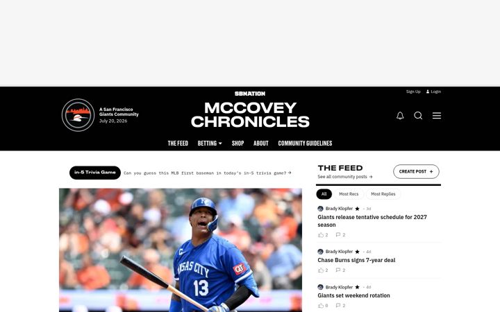 Screenshot of mccoveychronicles.com