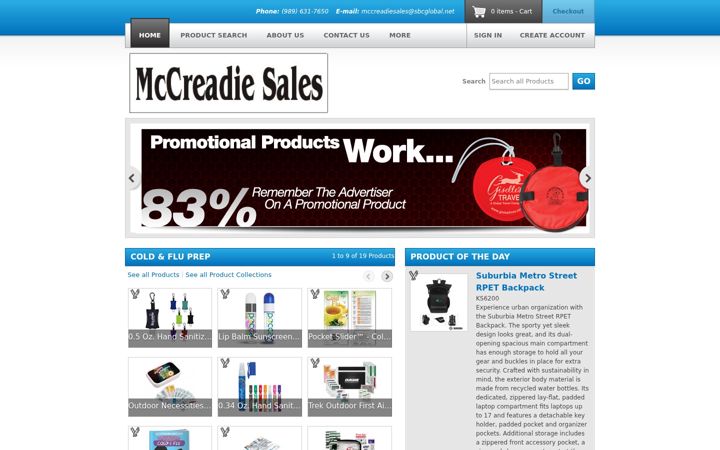 Screenshot of mccreadiesalespromo.com