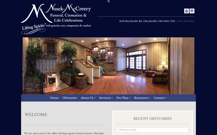 Screenshot of mccreeryfuneral.com