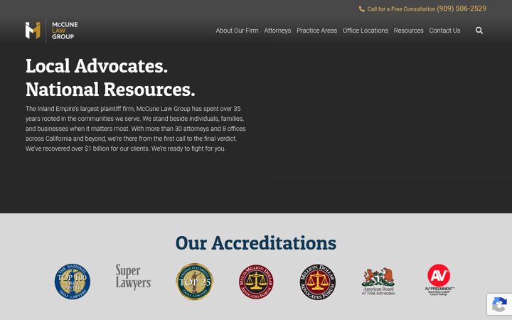 Screenshot of mccunewright.com