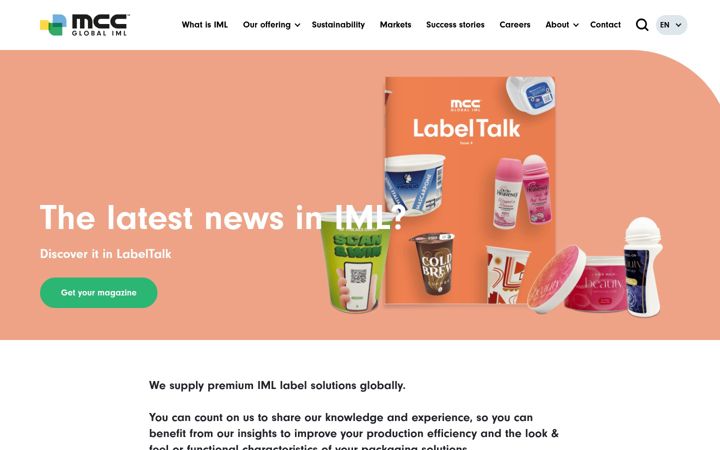 Screenshot of mccverstraete.com