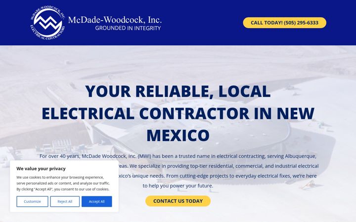 Screenshot of mcdadewoodcock.com
