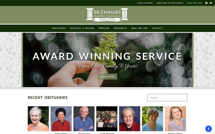 Screenshot of mcdonaldfh.com