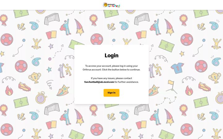 Screenshot of mcdonalds-football-hub.com
