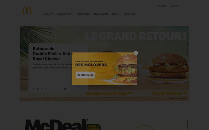 Screenshot of mcdonaldsreunion.com