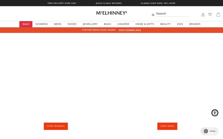 Screenshot of mcelhinneys.com
