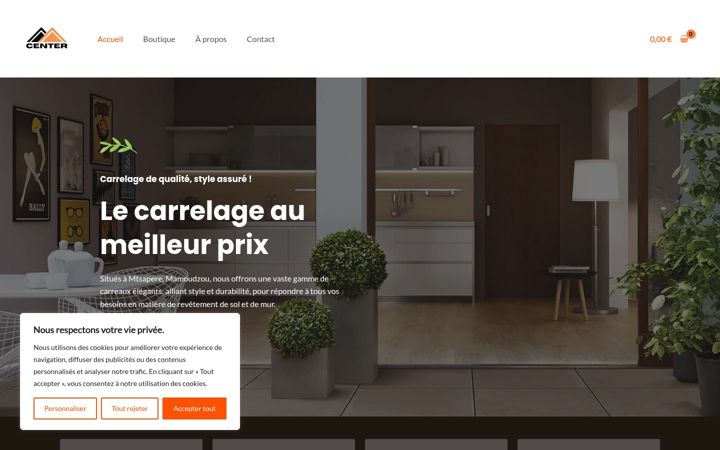 Screenshot of mcenter-carrelage.com