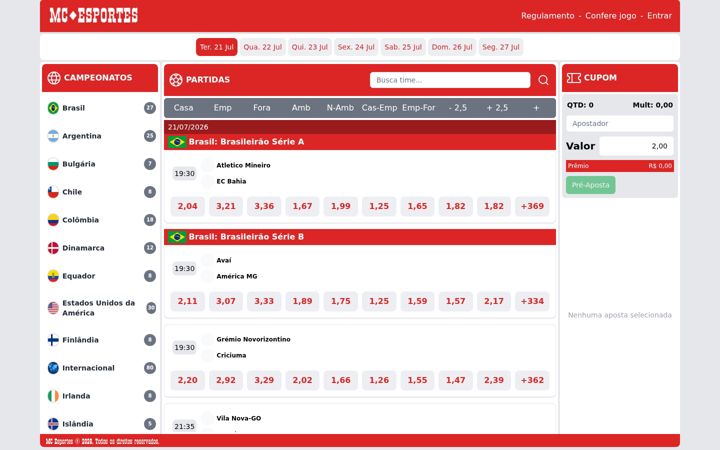Screenshot of mcesportes.com