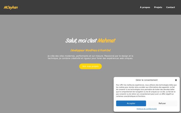 Screenshot of mceyhan.com
