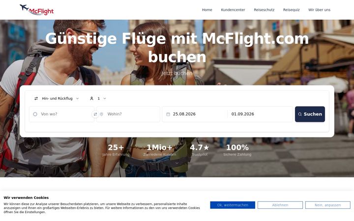Screenshot of mcflight.com