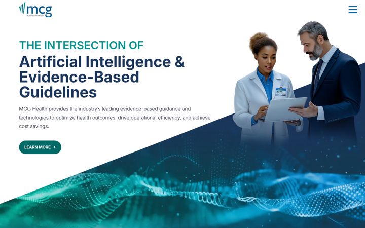 Screenshot of mcg.com