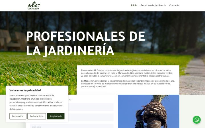 Screenshot of mcgarden.es