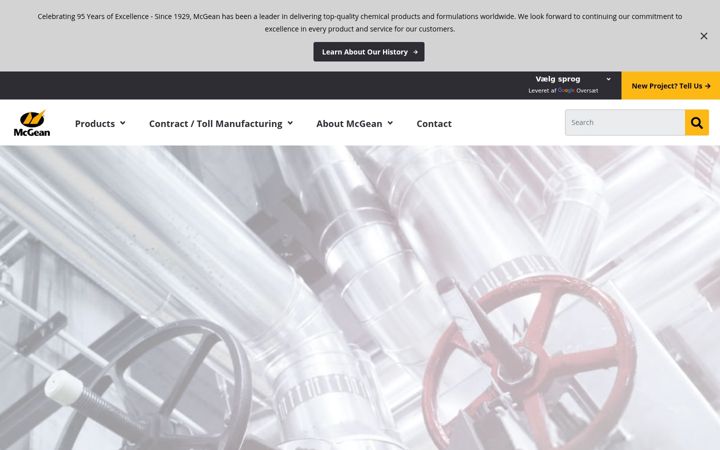 Screenshot of mcgean.com