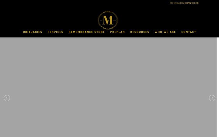 Screenshot of mcgeehanfh.com