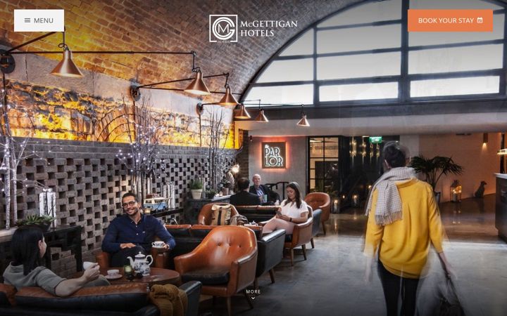 Screenshot of mcgettiganhotels.com