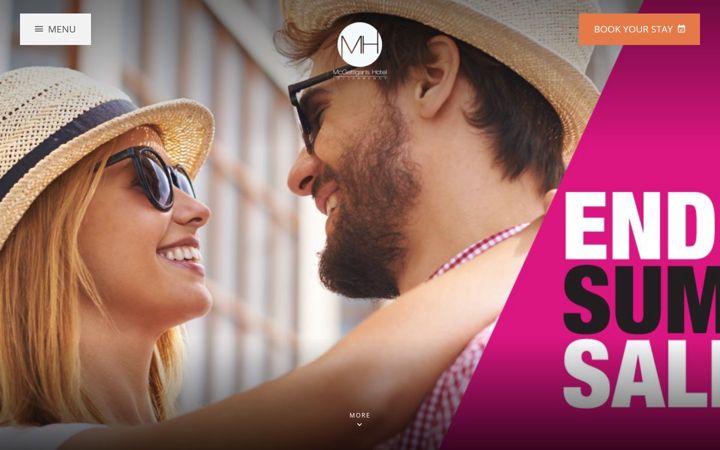 Screenshot of mcgettiganshotel.com
