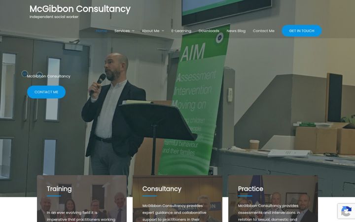 Screenshot of mcgibbonconsultancy.com