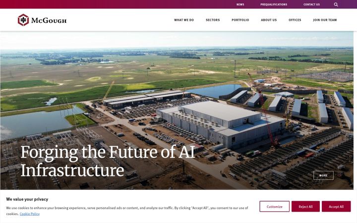 Screenshot of mcgough.com