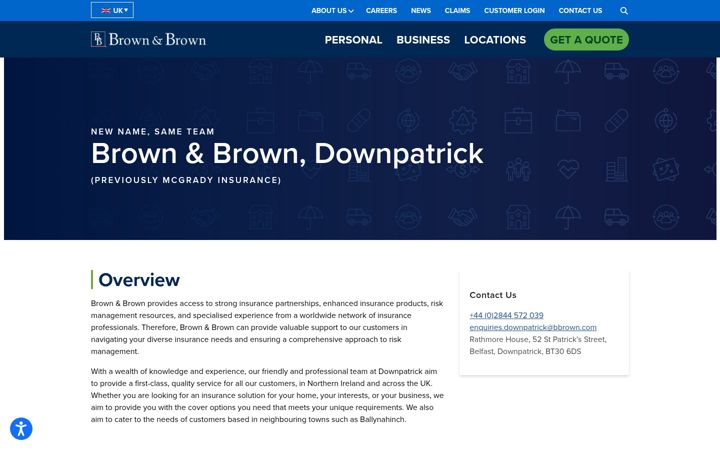 Screenshot of mcgradyinsurance.com