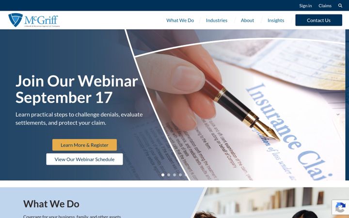 Screenshot of mcgriff.com