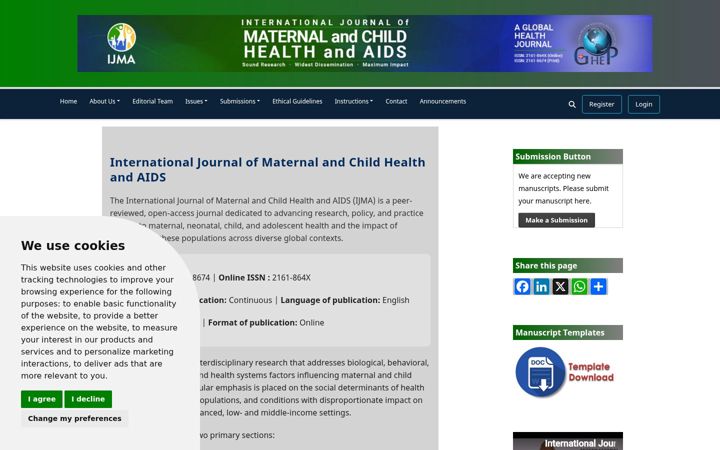 Screenshot of mchandaids.org