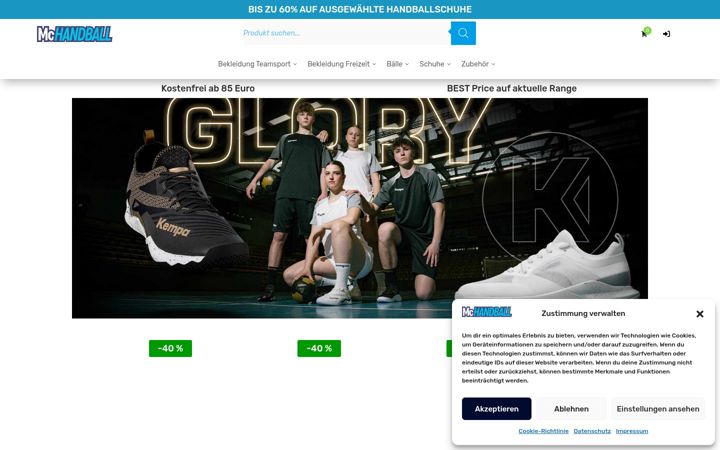 Screenshot of mchandball.com