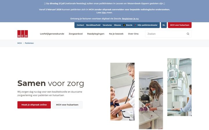 Screenshot of mchinfo.be
