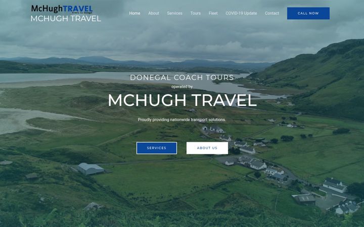 Screenshot of mchughtravel.com