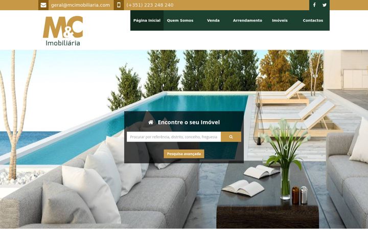 Screenshot of mcimobiliaria.com