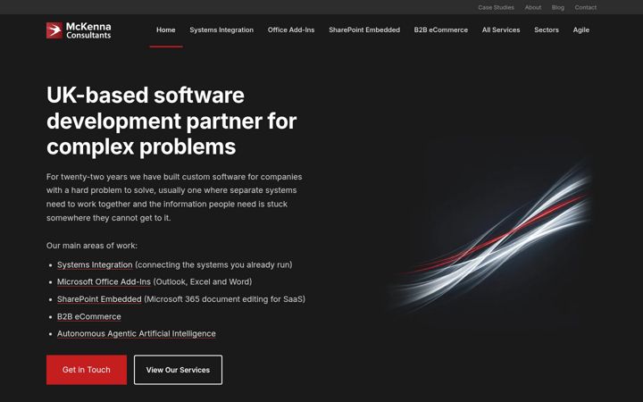 Screenshot of mckennaconsultants.com