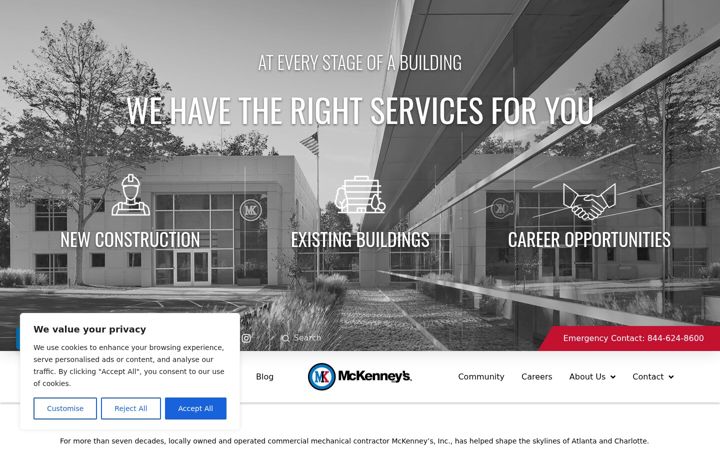 Screenshot of mckenneys.com
