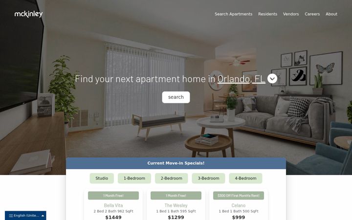 Screenshot of mckinley.com