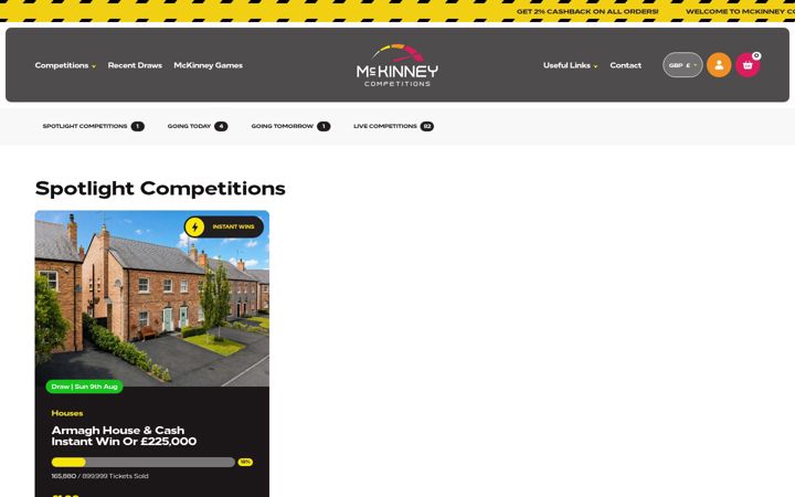 Screenshot of mckinneycompetitions.com