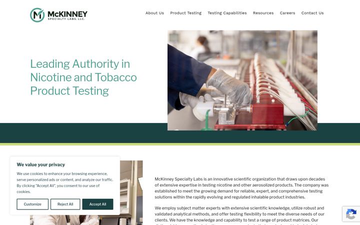 Screenshot of mckinneysl.com
