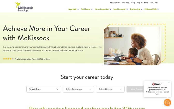 Screenshot of mckissock.com