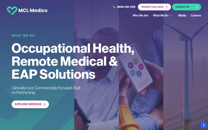 Screenshot of mcl-medics.com