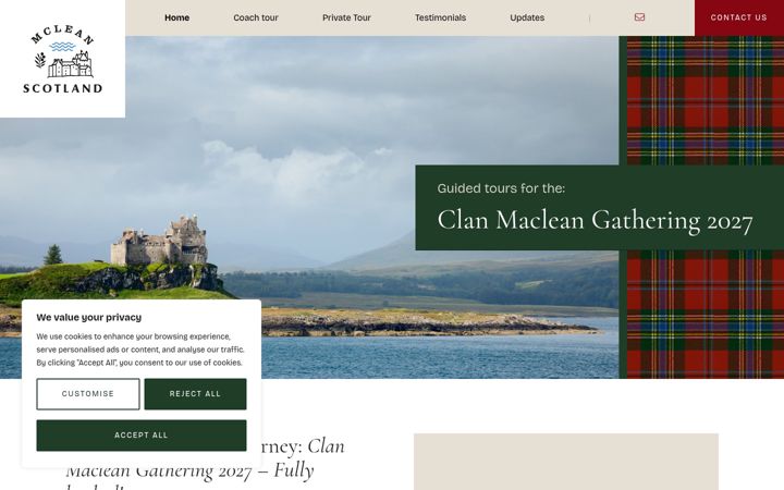Screenshot of mclean-scotland.com