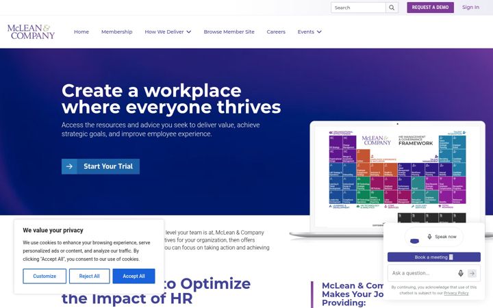 Screenshot of mcleanco.com