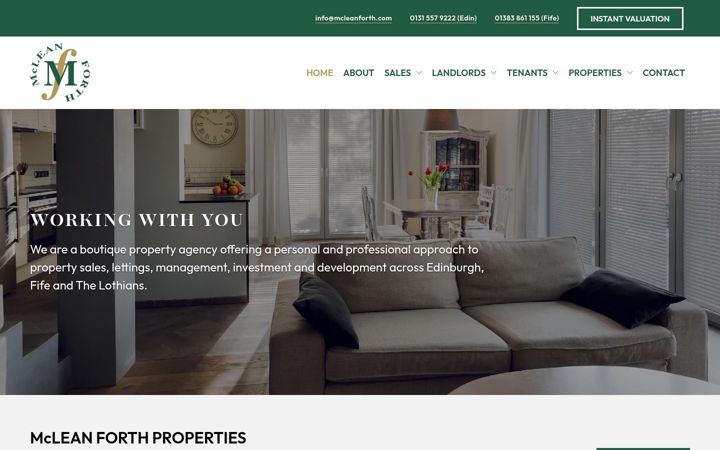 Screenshot of mcleanforth.com
