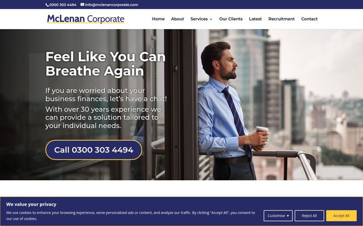 Screenshot of mclenancorporate.com