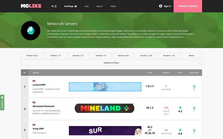 Screenshot of mclike.com